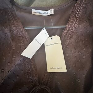 Abercrombie & Fitch Chocolate Blouse